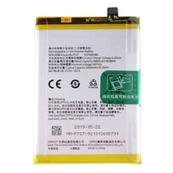 Batterie interne pour Oppo A5 2020 et A9 2020 5000mAh modèle BLP727 Noir