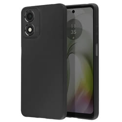 Coque pour Motorola Moto E14 - Mate - Souple - Noir - Protection anti-rayures - Design élégant