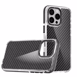 Coque pour iPhone 16 Pro Antichoc avec contour caméra en métal Noir