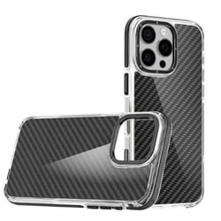 Coque pour iPhone 16 Pro Antichoc avec contour caméra en métal Noir