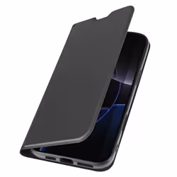 Étui pour iPhone 16 Pro Max - AVIZAR - Soft touch - Porte-carte - Support Vidéo - Noir
