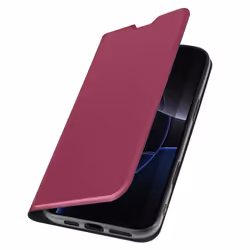 Étui pour iPhone 16 Pro Max - AVIZAR - Soft touch - Porte-carte - Support Vidéo - Bordeaux