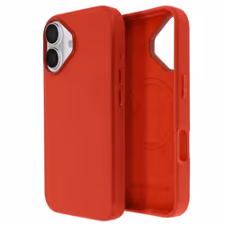 Coque - Cuir Vegan - iPhone 16 - MagSafe - Rouge - Protection optimale