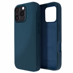 Coque - AVIZAR - iPhone 16 Pro Max - Cuir Vegan - MagSafe - Bleu Canard