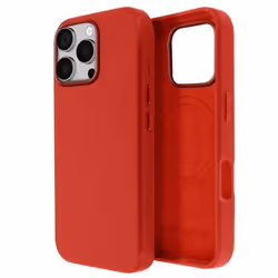 Coque - MagSafe - iPhone 16 Pro Max - Cuir Vegan Haute Qualité - Rouge - Protection optimale