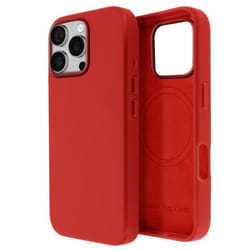 Coque - MagSafe - iPhone 16 Pro Max - Cuir Vegan Haute Qualité - Rouge - Protection optimale