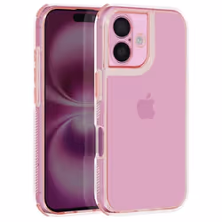 Coque pour iPhone 16 Coins Bumper Renforcés Rose Champagne