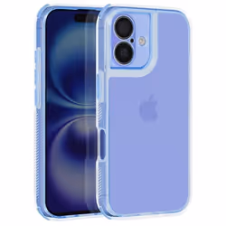Coque pour iPhone 16 Plus - AVIZAR - Coins Bumper Renforcés - Bleu Clair