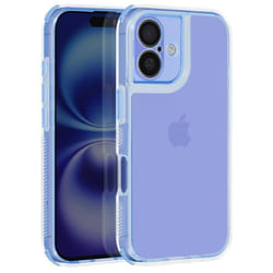 Coque pour iPhone 16 Plus - AVIZAR - Coins Bumper Renforcés - Bleu Clair