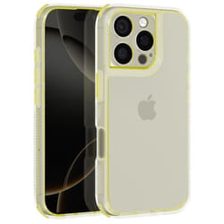 Coque pour iPhone 16 Pro Max - AVIZAR - Coins Bumper Renforcés Jaune
