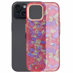 Coque pour iPhone 15 Antichoc Souple Tutti Frutti Rose