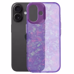 Coque pour iPhone 16 Plus Antichoc Souple Tutti Frutti Violet