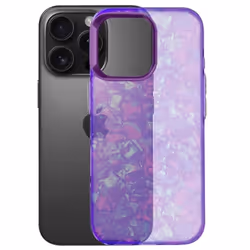 Coque pour iPhone 16 Pro Max - AVIZAR - Tutti Frutti Violet - Antichoc Souple - Bords surélevés