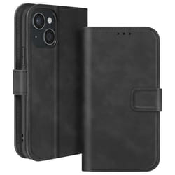 Étui pour iPhone 15 Portefeuille AVIZAR - Noir - Rabat - Support Vidéo