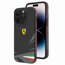 Coque - Ferrari - iPhone 14 Pro Max - Bi-matière - Compatible Charge QI - Élégante