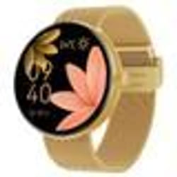 Montre Connectée Femme Élégante Suivi Santé Appel Bluetooth Forever Dorée