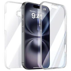 Coque Intégrale AVIZAR pour iPhone 16 Plus - Transparent - Bord Caméra Surélevé