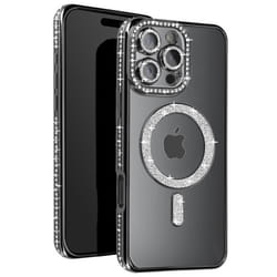 Coque - Diamant - iPhone 16 Pro - Protection MagSafe - Contour Strass - Élégante