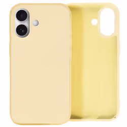 Coque pour iPhone 16 Plus - AVIZAR - Fast Cover - Semi-rigide - Soft-touch - Jaune