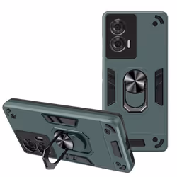 Coque Antichocs - Motorola - Edge 50 Fusion - Anneau rotatif 360° - Design moderne - Bi-matière