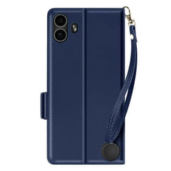 Étui pour téléphone - Nothing - CMF Phone 1 - Dragonne - Portefeuille - Cuir vegan bleu