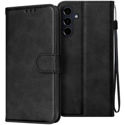 Étui pour Samsung Galaxy A16 - MARQUE - Noir - Cuir vegan - Dragonne - Support vidéo