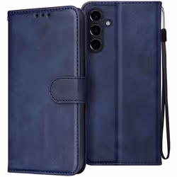 Étui pour Samsung Galaxy A16 Dragonne Clapet Support Portefeuille Bleu