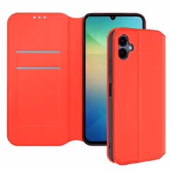 Étui pour Samsung Galaxy A06 - MARQUE - Classic Edition - Rouge - Clapet Magnétique - Support Vidéo