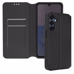 Étui pour Samsung Galaxy A16 - AVIZAR - Noir - Clapet Porte-cartes - Support Vidéo - Cuir Vegan