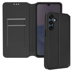Étui pour Samsung Galaxy A16 - AVIZAR - Noir - Clapet Porte-cartes - Support Vidéo - Cuir Vegan