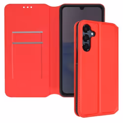 Étui pour Samsung Galaxy A16 - MARQUE - Classic Edition - Rouge - Clapet Magnétique - Support Vidéo
