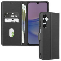 Étui pour Samsung Galaxy A16 - Chesterfield - Noir - Portefeuille - Support Vidéo - Languette Magnétique