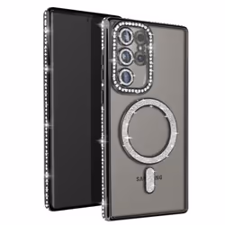 Coque - AVIZAR - Samsung Galaxy S24 Ultra - Rigide - Strass - Compatible MagSafe