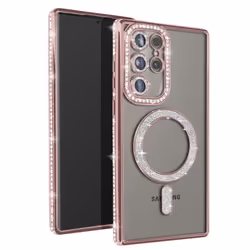 Coque - AVIZAR - Samsung Galaxy S24 Ultra - Rose Champagne - Rigide - Compatible MagSafe
