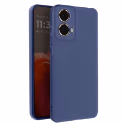 Coque - AVIZAR - Motorola Moto G85 - Silicone Souple - Bleu Nuit - Protection Résistante