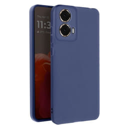 Coque - AVIZAR - Motorola Moto G85 - Silicone Souple - Bleu Nuit - Protection Résistante