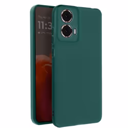 Coque - AVIZAR - Motorola Moto G85 - Silicone Souple - Vert Foncé - Protection Résistante