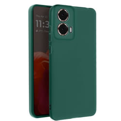 Coque - AVIZAR - Motorola Moto G85 - Silicone Souple - Vert Foncé - Protection Résistante