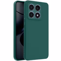 Coque - AVIZAR - Xiaomi 14T - Silicone Souple - Vert Foncé - Protection Anti-Rayures