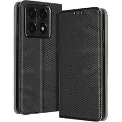 Étui pour smartphone - AVIZAR - Xiaomi 14T - Magnétique - Porte-carte - Noir