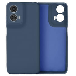 Coque - AVIZAR - Motorola Moto G24 Power - Semi-rigide - Soft-touch - Anti-traces Bleu Nuit