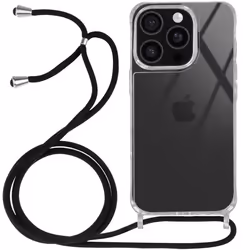 Coque - AVIZAR - iPhone 16 Pro - Silicone Antichoc - Cordon Tressé - Transparent
