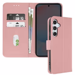 Étui pour Samsung Galaxy S24 FE - AVIZAR - Clapet Portefeuille - Rose Champagne - Support Vidéo - Semi-rigide