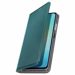 Étui - Samsung - Galaxy A06 - Vert Foncé - Cuir Vegan - Fermeture Magnétique - Support Vidéo