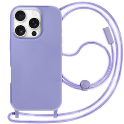 Coque Cordon Semi Rigide Soft touch pour iPhone 16 Pro Lavande