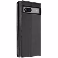 Étui Cuir - Google - Pixel 7a - Noir - Support Vidéo - Multi-compartiments