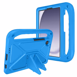 Coque Antichoc Enfant pour Samsung Tab A9 avec Poignée et Support Bleu