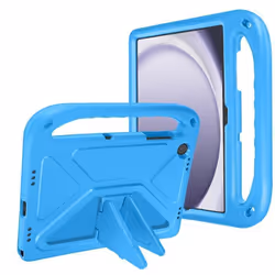 Coque Antichoc Enfant pour Samsung Tab A9 Plus avec Poignée et Support Bleu