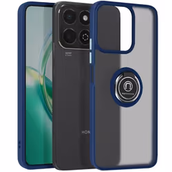 Coque pour Honor 200 Smart - Honor - Bague Métallique - Antichoc - Bleu Nuit - Rigide