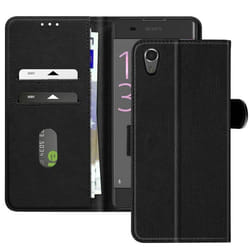 Étui pour smartphone - Sony - Xperia XA - Noir - Portefeuille - Support Vidéo
